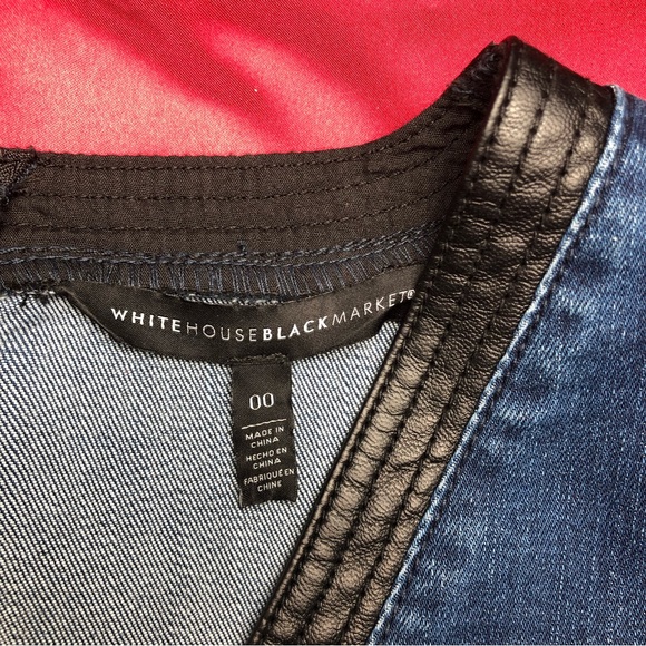 ⭐️NEW⭐️White House Black Market (WHBM) Sleeveless Denim Dress - Picture 9 of 12